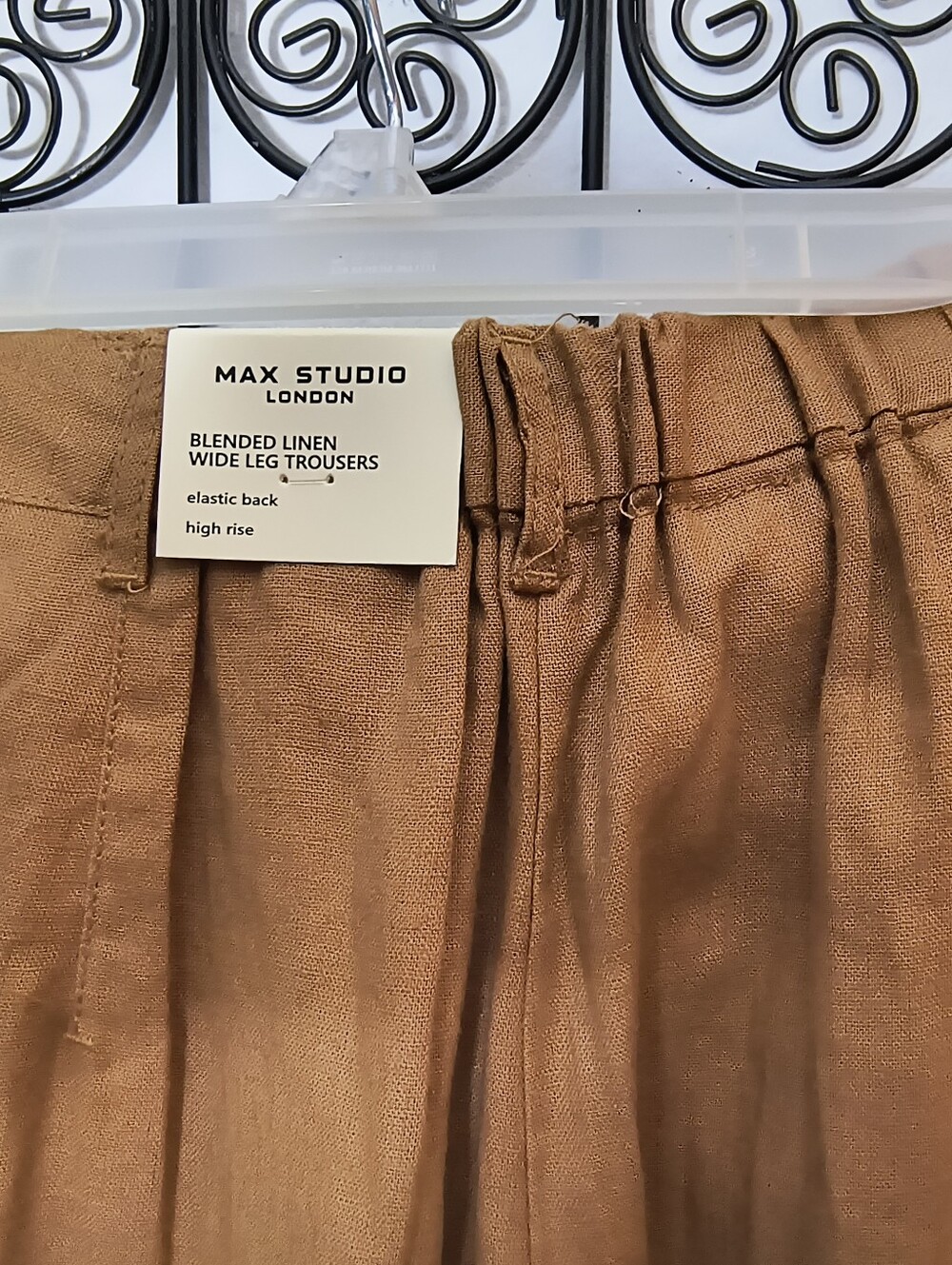 High Rise, Wide Leg Slacks - Picture 6 of 7